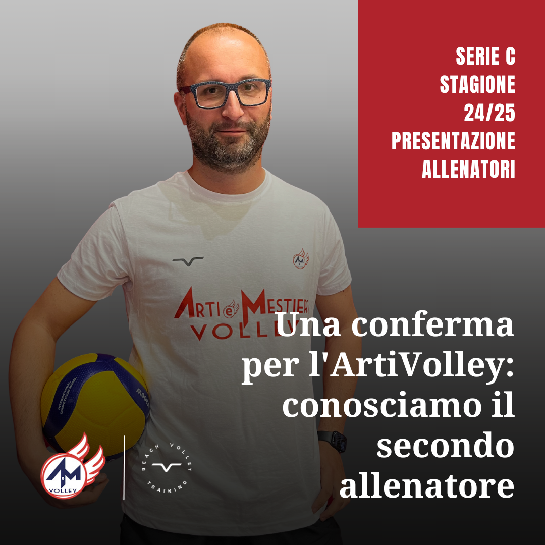 Una conferma per l’ArtiVolley: conosciamo il secondo allenatore